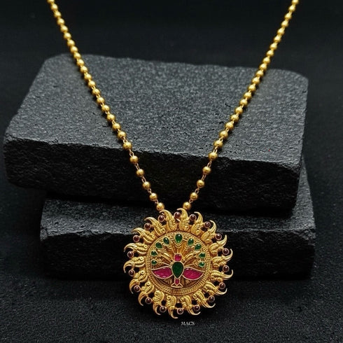 925 Kundan Goldplated Necklace